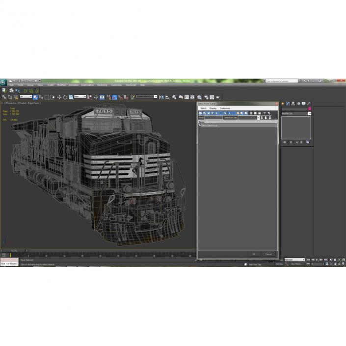 Locomotive ES40DC Norfolk Southern 3D model