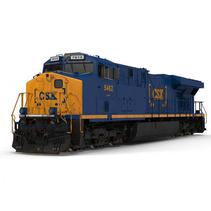 3D Locomotive ES40DC CSX Blue