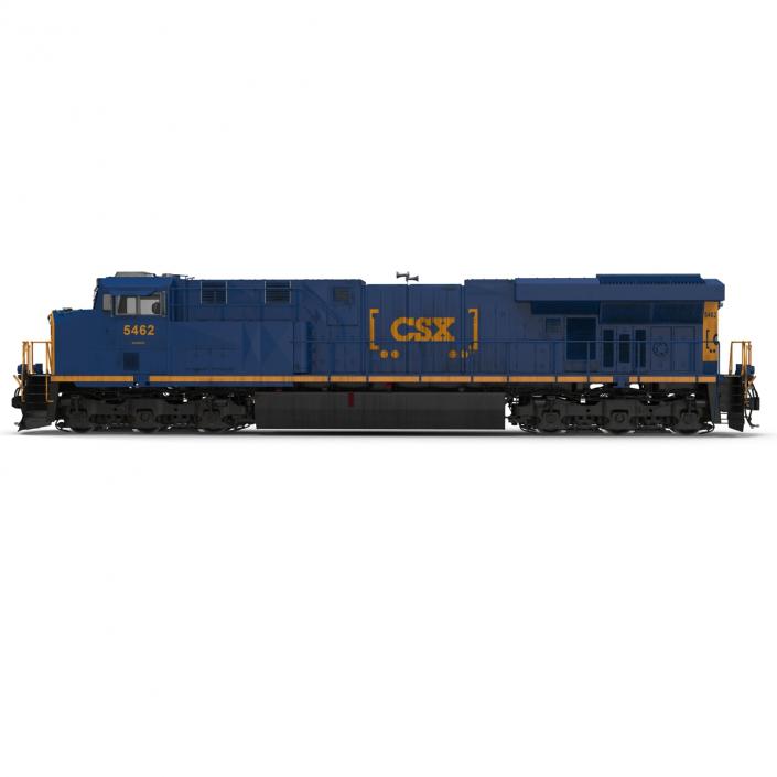 3D Locomotive ES40DC CSX Blue