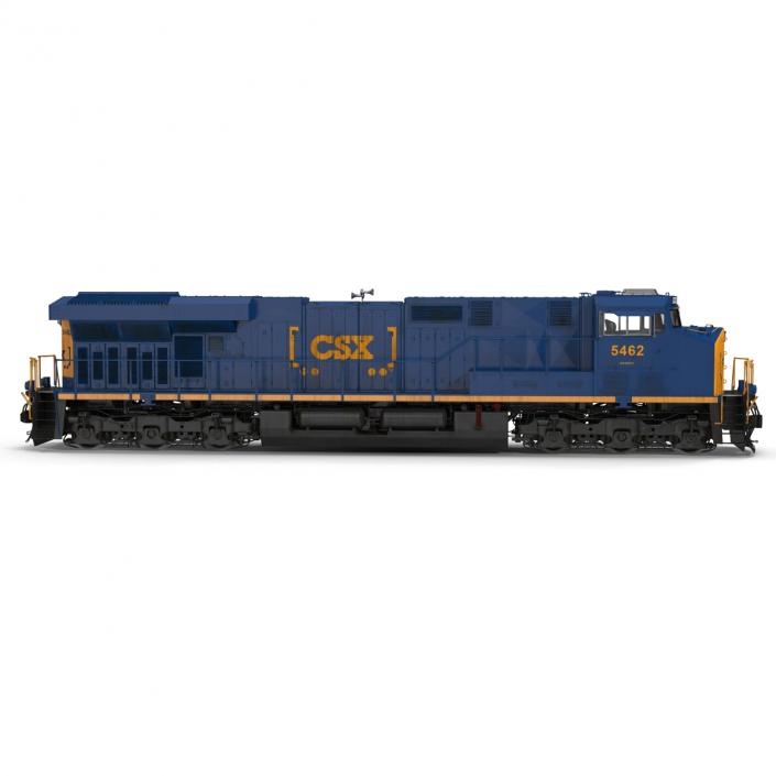 3D Locomotive ES40DC CSX Blue