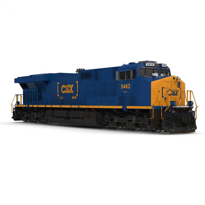 3D Locomotive ES40DC CSX Blue