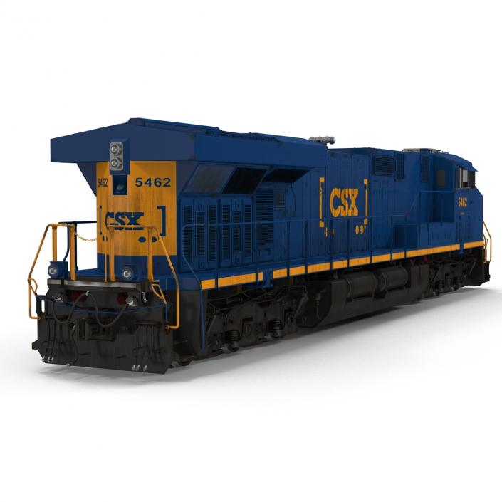 3D Locomotive ES40DC CSX Blue