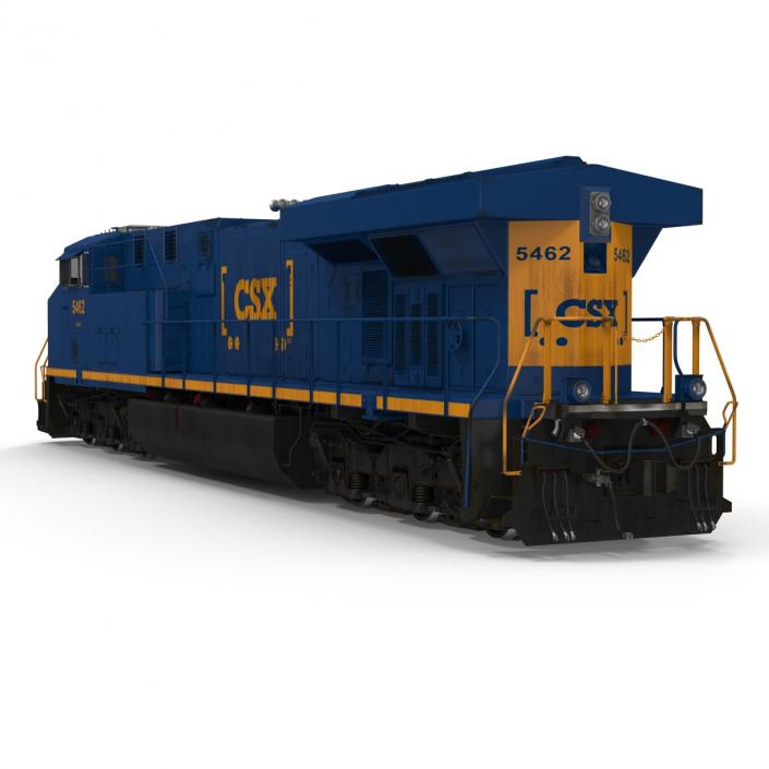 3D Locomotive ES40DC CSX Blue