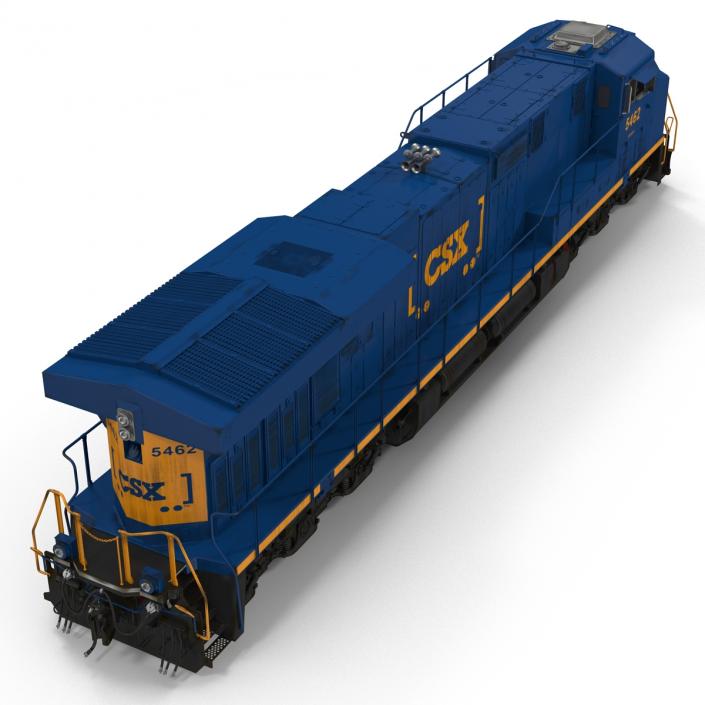 3D Locomotive ES40DC CSX Blue