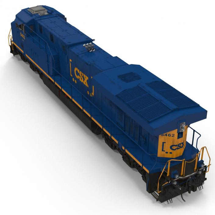 3D Locomotive ES40DC CSX Blue