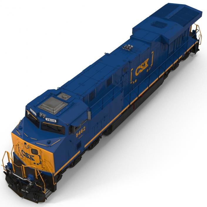 3D Locomotive ES40DC CSX Blue