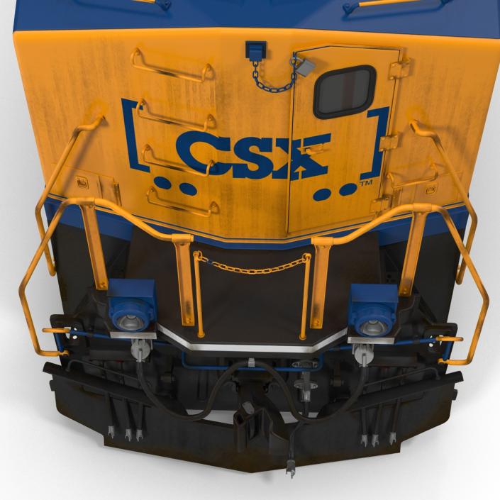 3D Locomotive ES40DC CSX Blue