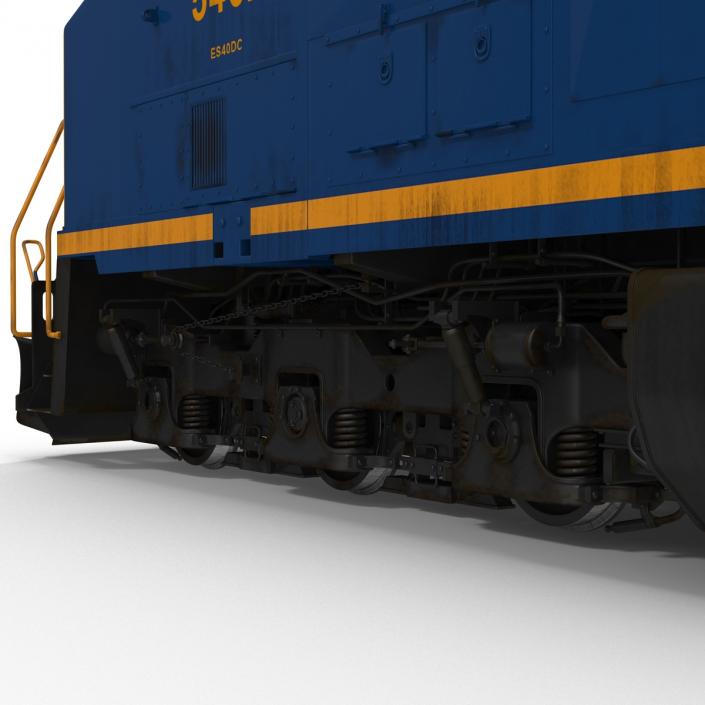 3D Locomotive ES40DC CSX Blue