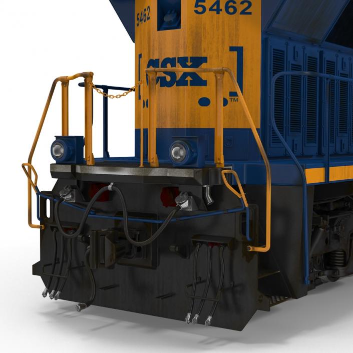 3D Locomotive ES40DC CSX Blue