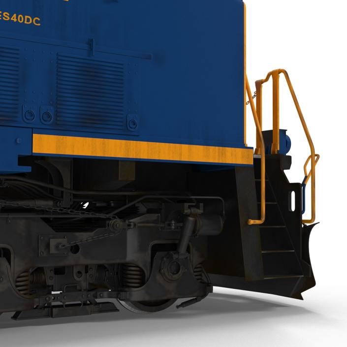 3D Locomotive ES40DC CSX Blue