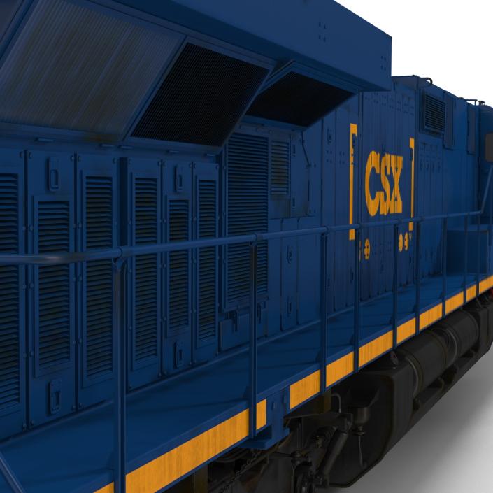 3D Locomotive ES40DC CSX Blue