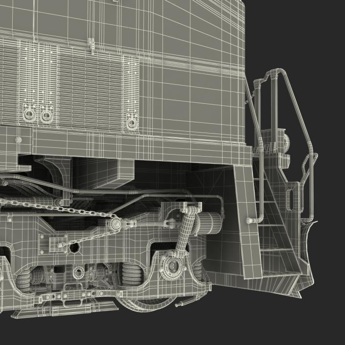 3D Locomotive ES40DC CSX Blue