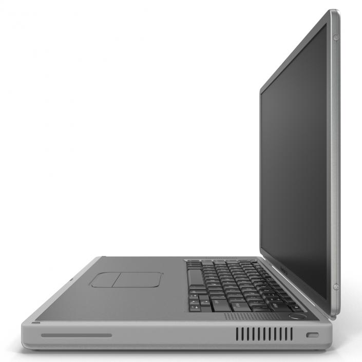 3D Apple PowerBook G4 model