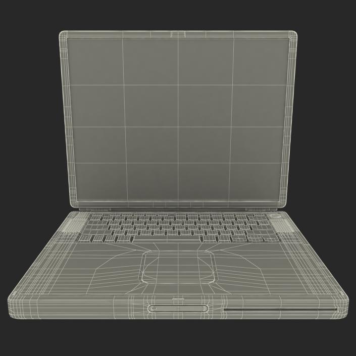 3D Apple PowerBook G4 model