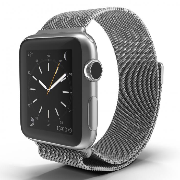 Apple Watch 38mm Milanese Loop 2 3D