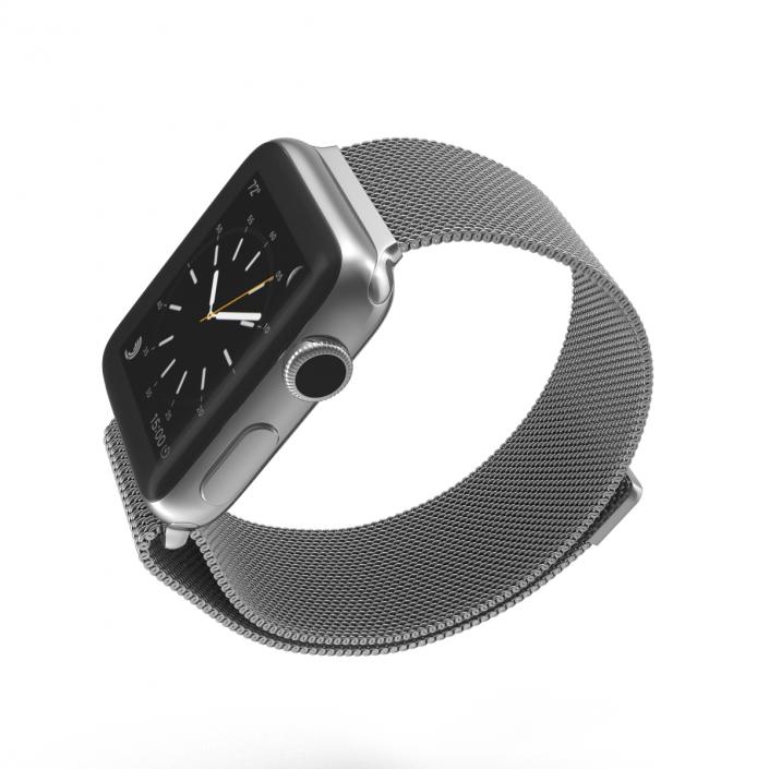 Apple Watch 38mm Milanese Loop 2 3D