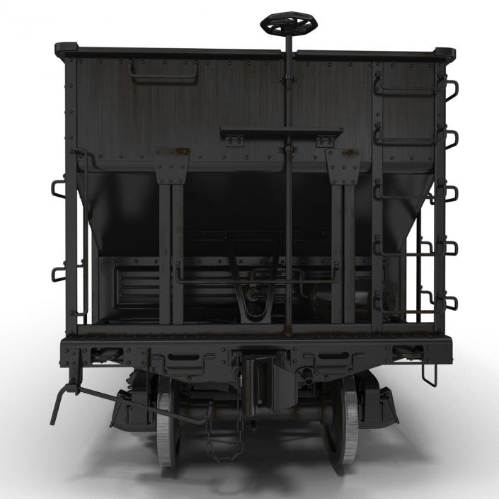 Train ES40DC Norfolk Southern and Hopper Car 3D model