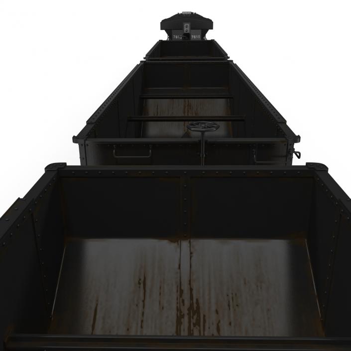 Train ES40DC Norfolk Southern and Hopper Car 3D model