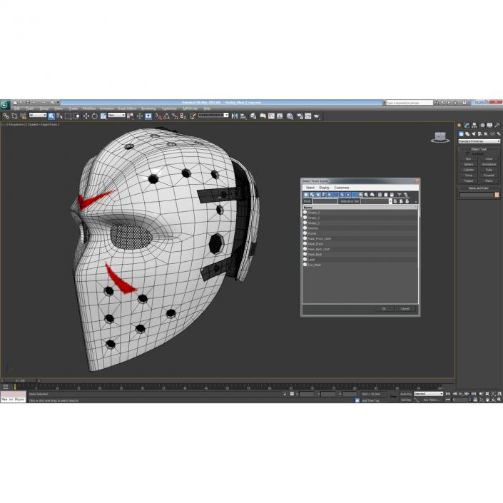 3D Hockey Mask 2 model