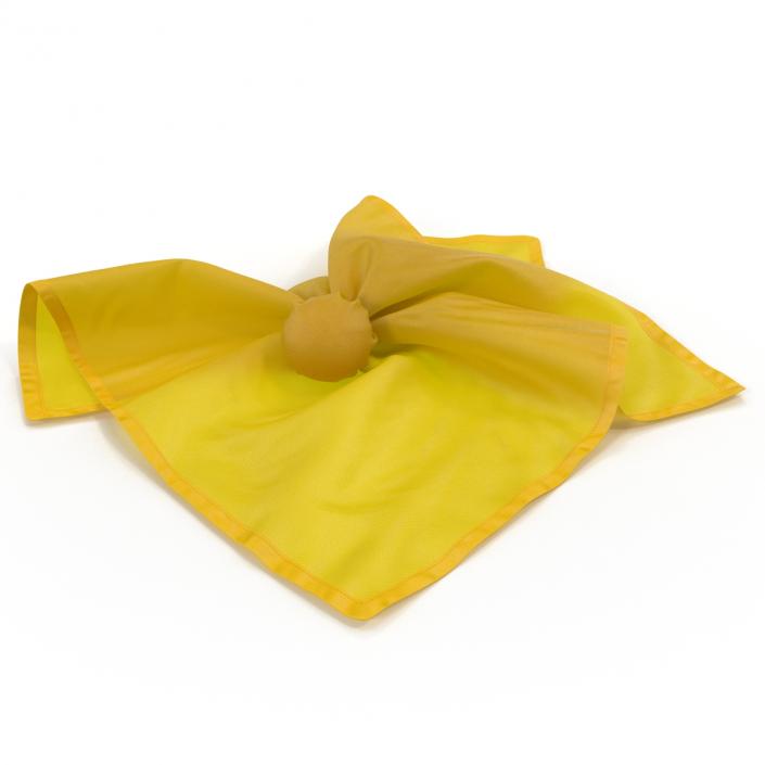 3D model Football Penalty Flag Yellow 2