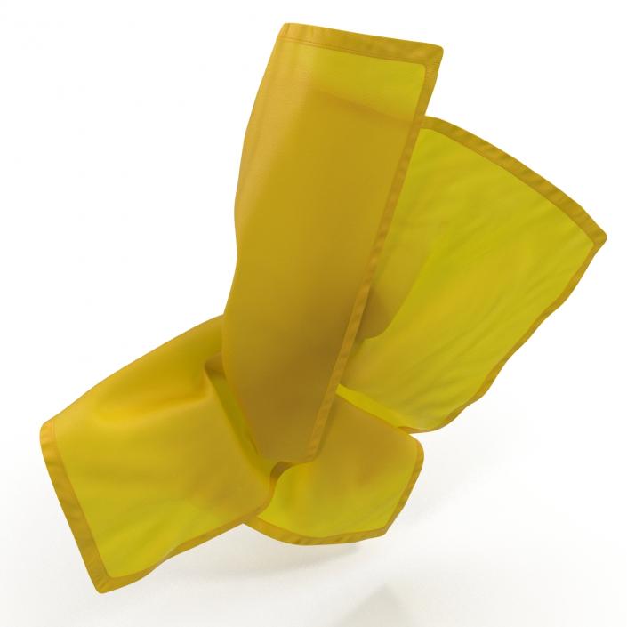 3D model Football Penalty Flag Yellow 2