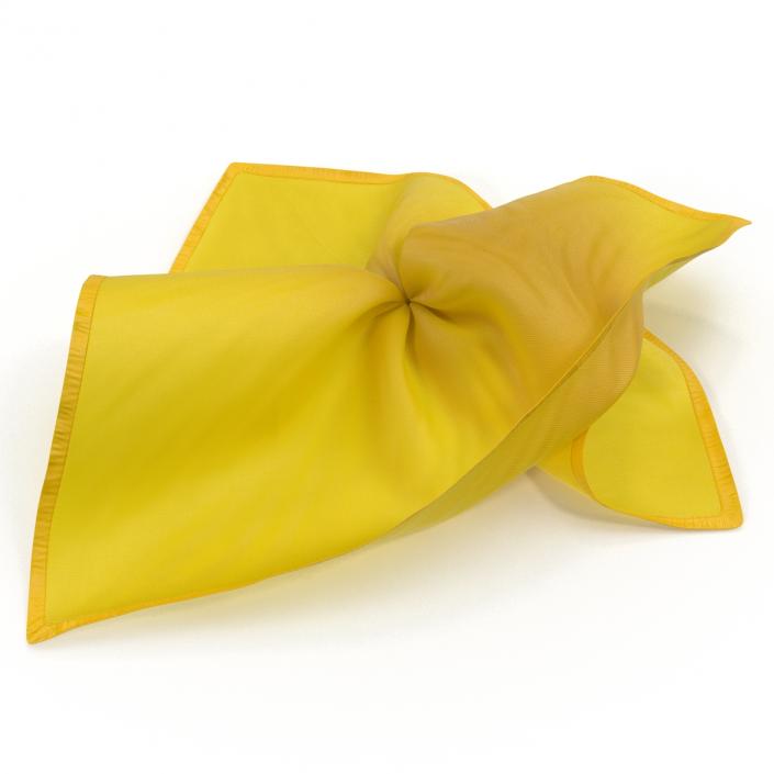 3D model Football Penalty Flag Yellow 3