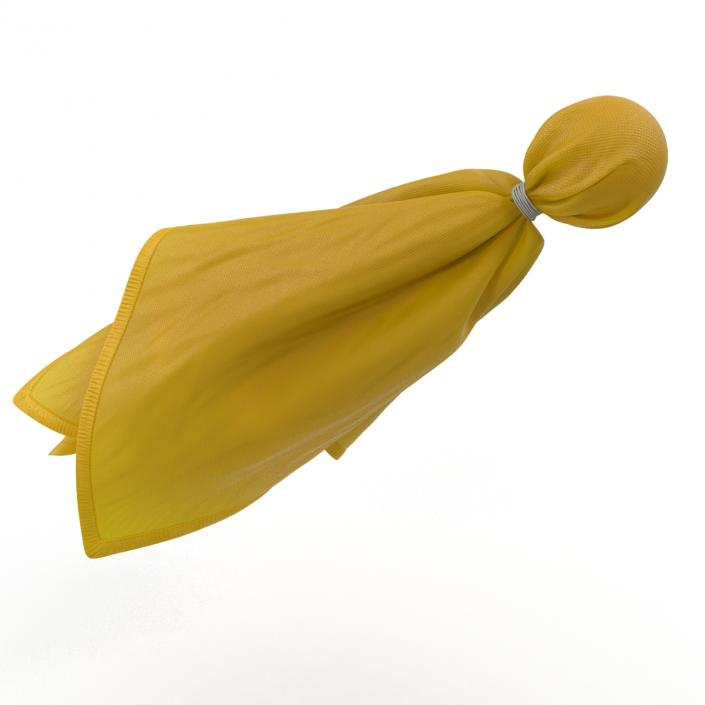 3D model Football Penalty Flag Yellow 5