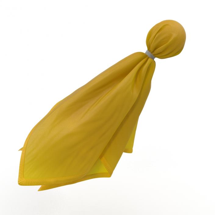 3D model Football Penalty Flag Yellow 5