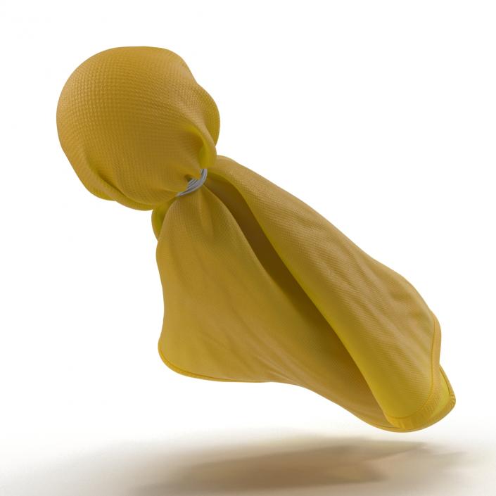 3D model Football Penalty Flag Yellow 5