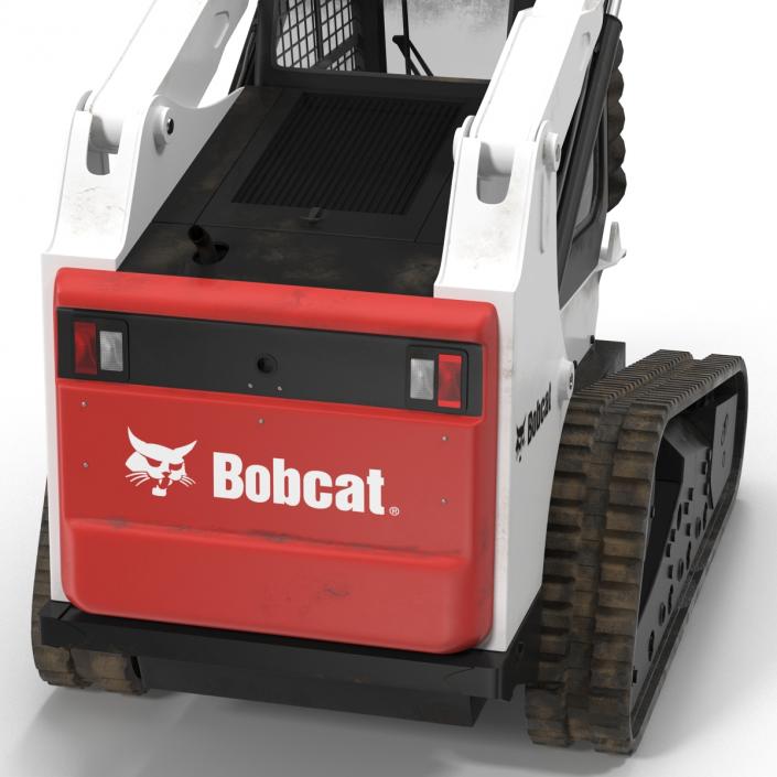 3D model Compact Tracked Loader Bobcat with Auger