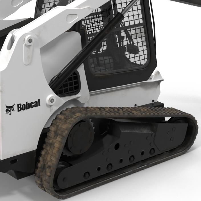 3D model Compact Tracked Loader Bobcat with Auger