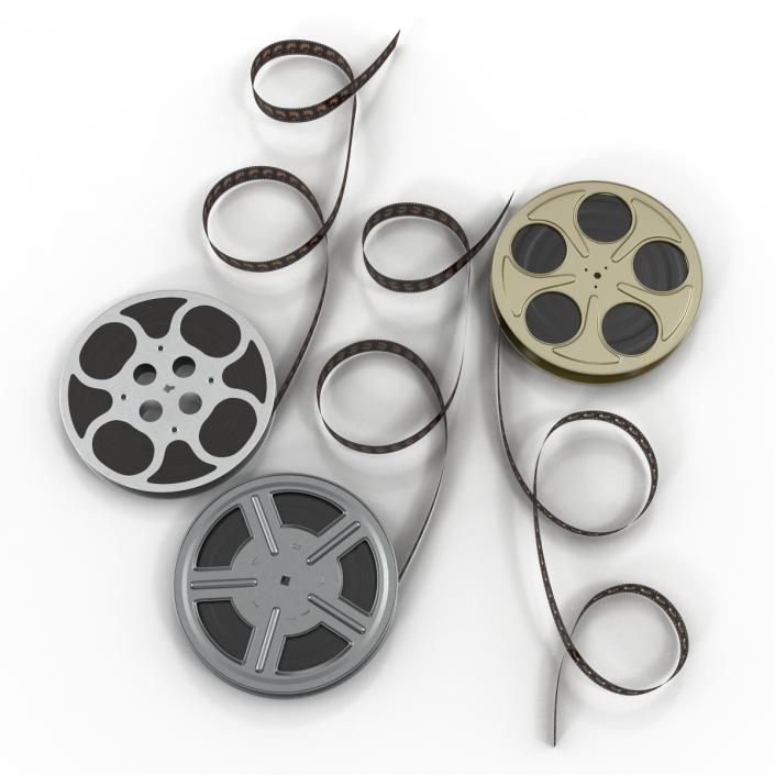 Video Film Reels Collection 2 3D model