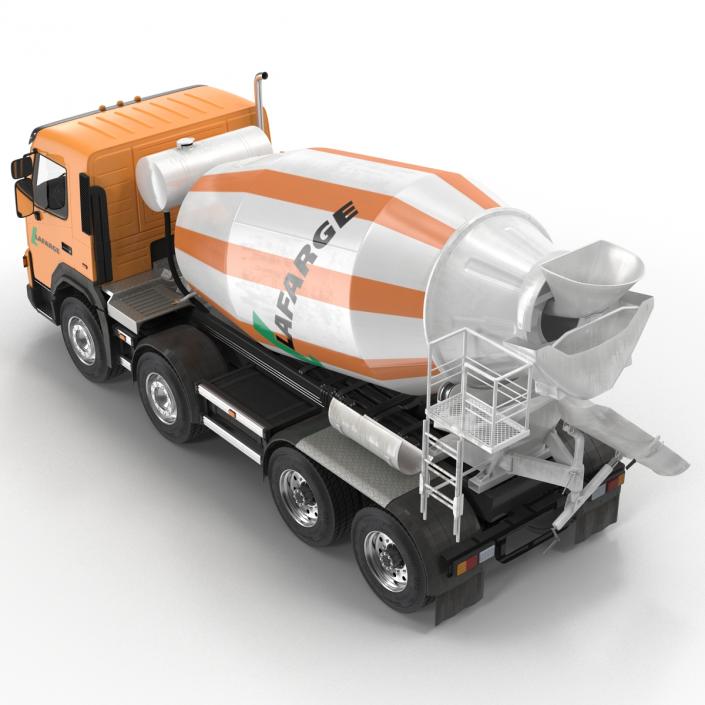 3D Cement Mixer Vehicle Lafarge model