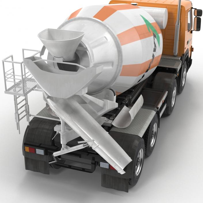 3D Cement Mixer Vehicle Lafarge model