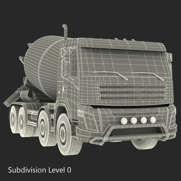 3D Cement Mixer Vehicle Lafarge model