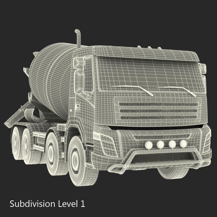 3D Cement Mixer Vehicle Lafarge model