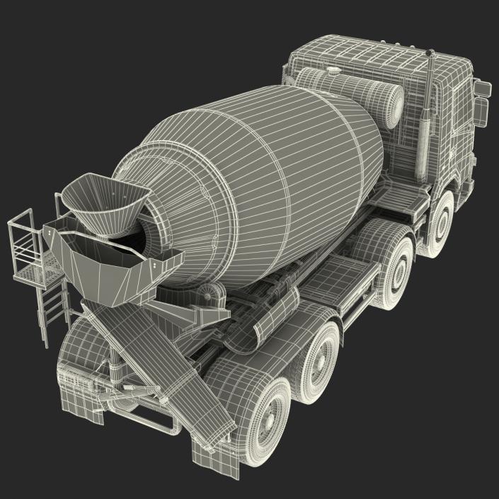 3D Cement Mixer Vehicle Lafarge model