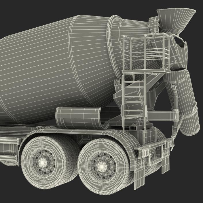 3D Cement Mixer Vehicle Lafarge model