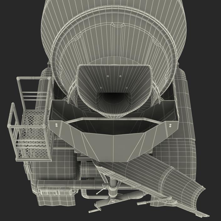 3D Cement Mixer Vehicle Lafarge model