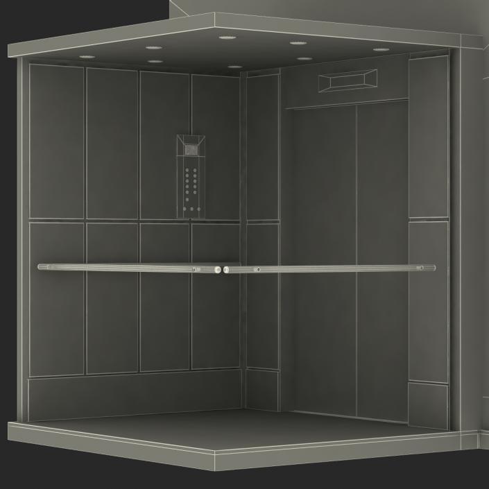 3D model Lift Interior 2