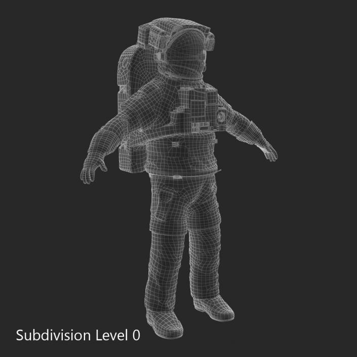 NASA Space Suit Extravehicular Mobility Unit 3D model