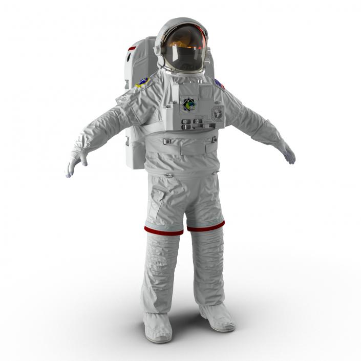 3D NASA Space Suit Extravehicular Mobility Unit 2