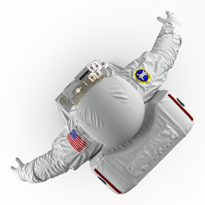 3D NASA Space Suit Extravehicular Mobility Unit 2