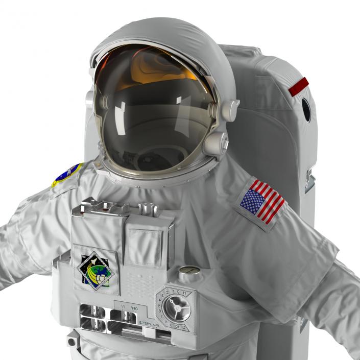 3D NASA Space Suit Extravehicular Mobility Unit 2