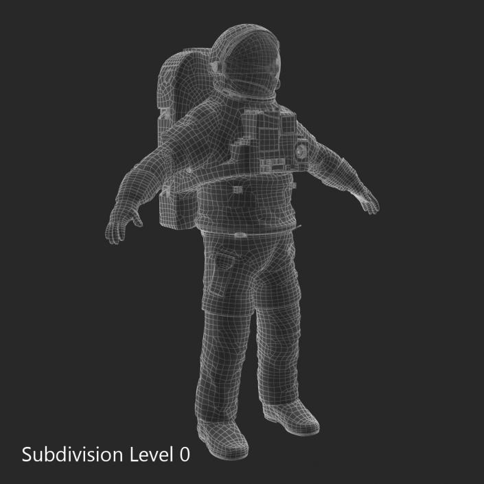 3D NASA Space Suit Extravehicular Mobility Unit 2