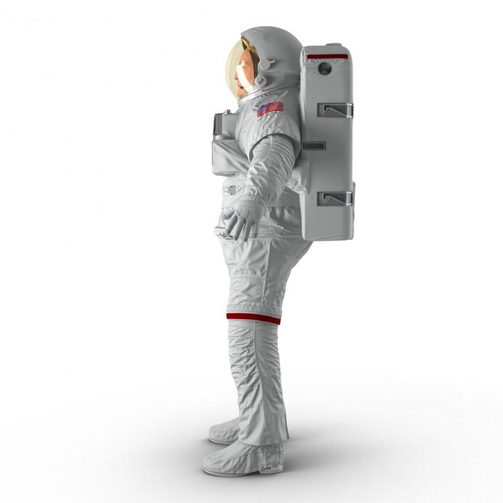 Astronaut Nasa Extravehicular Mobility Unit without Visor Rigged 3D model