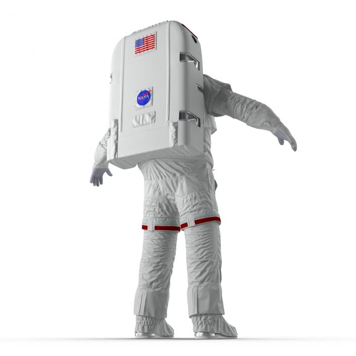 Astronaut Nasa Extravehicular Mobility Unit without Visor Rigged 3D model