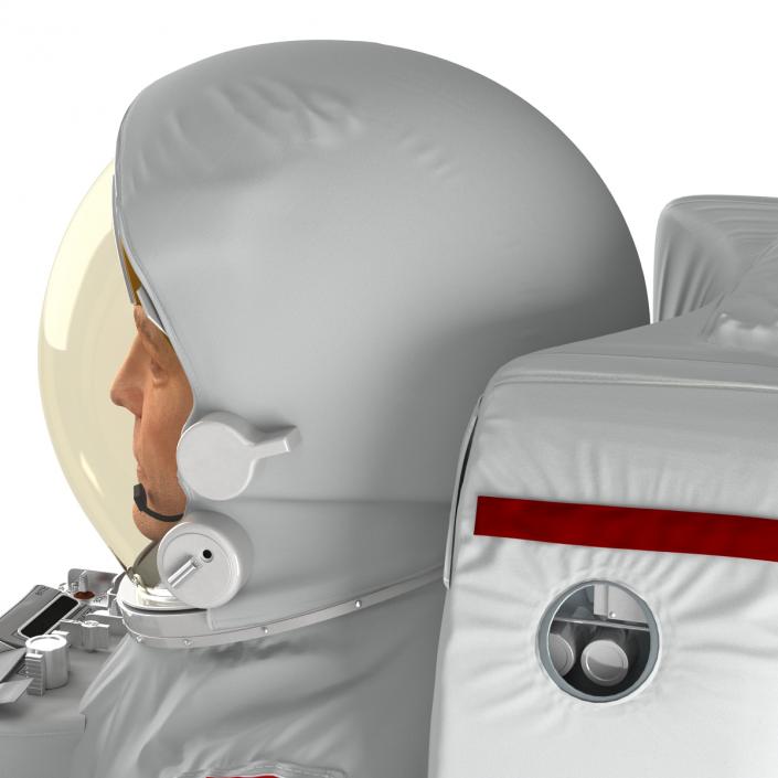 Astronaut Nasa Extravehicular Mobility Unit without Visor Rigged 3D model