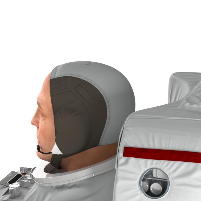 Astronaut Nasa Extravehicular Mobility Unit without Visor Rigged 3D model