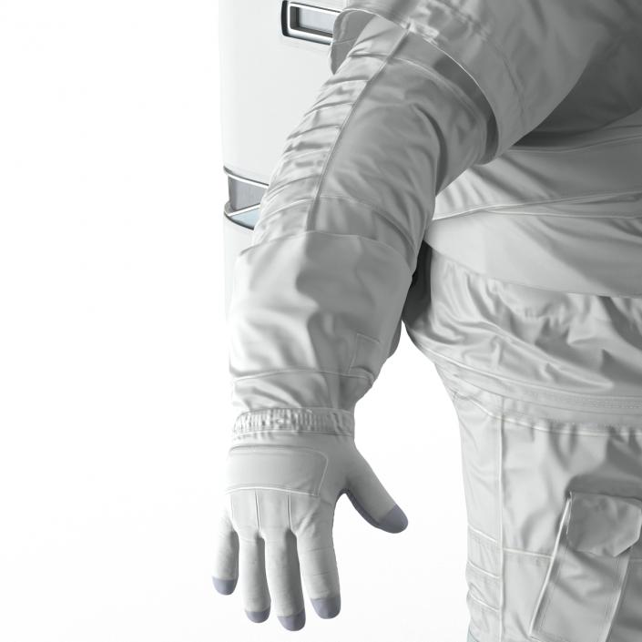 Astronaut Nasa Extravehicular Mobility Unit without Visor Rigged 3D model